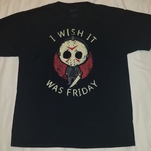 Jason Vorhees I Wish It Was Friday T-Shirt Men's L